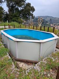 Piscina fuori terra in acciaio WHITE POOL 