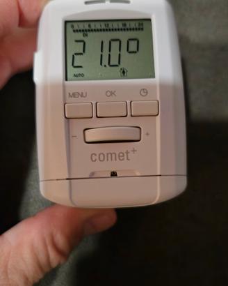 4 valvole termostatiche con display. Programmabili