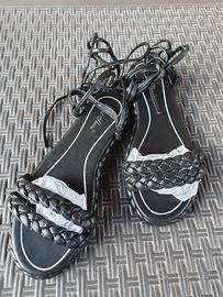 sandali a schiava neri