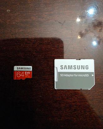 SCHEDA MICRO SD SAMSUNG EVO PLUS DA 64 GB