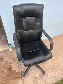 Sedia da ufficio in pelle