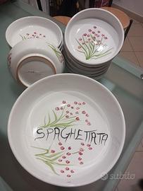  DERUTA set ceramica spaghettiera