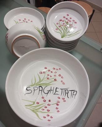  DERUTA set ceramica spaghettiera