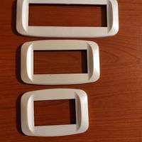 Ave sistema 45 noir placche Banquise bianco perla 