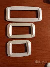 Ave sistema 45 noir placche Banquise bianco perla 