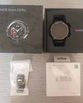 Smartwatch HONOR GS PRO + Cuffie Nuove HONOR X7 