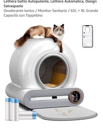 Lettiera autopulente gatti