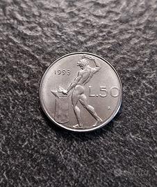 50 Lire 1993 2^Tipo ridotte Italia