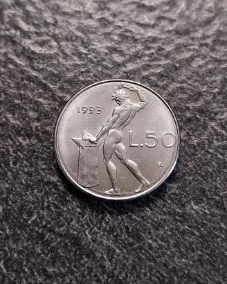 50 Lire 1993 2^Tipo ridotte Italia
