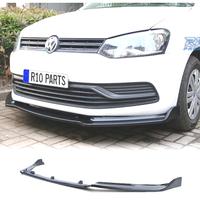 SPOILER LIP VOLKSWAGEN VW POLO 6C 14-17 NERO LUCID