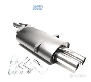 SILENZIATORE DI SCARICO BMW E46 98-07 ACCIAIO