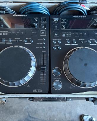 Console Pioneer CDJ 350 Coppia + Mixer DJM-250MK2