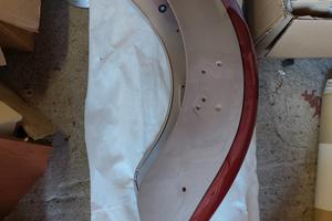 PARAFANGO ANTERIORE GRIGIO BORDEAUX ORIGINALE HOND