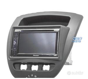 CORNICE NERA RADIO 2-DIN PER CITROEN C1 TOYOTA AYG