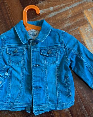 Giacca Jeans neonato bimbo 12 mesi 74cm come nuovo