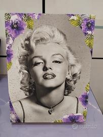 Quadro con stampa su telo di pittori, Swarovski