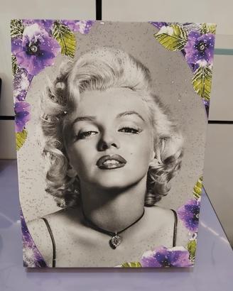 Quadro con stampa su telo di pittori, Swarovski