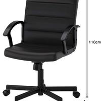 Sedia nera IKEA RENBERGET