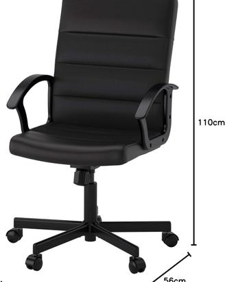 Sedia nera IKEA RENBERGET