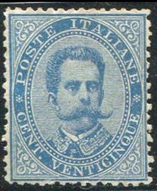 25 centesimi azzurro 1879