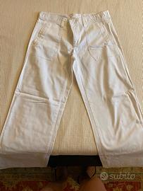 Pantaloni Bianchi Cotone