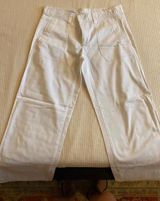 Pantaloni Bianchi Cotone