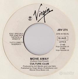Culture Club /Move Away 45 giri juke box
