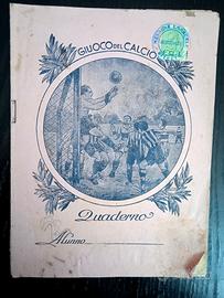 Quaderno Il Giuoco del Calcio inizio '900