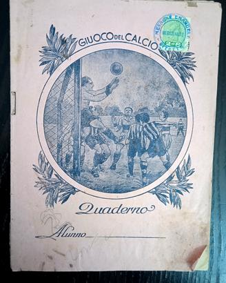 Quaderno Il Giuoco del Calcio inizio '900