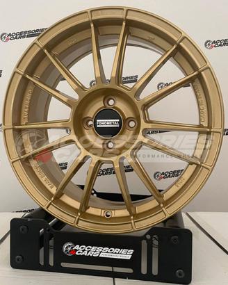 Set 4 cerchi in lega 17 FONDMETAL 9RR Gold ABARTH