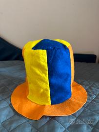 Cilindro multicolore da pagliaccio e clown