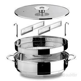Pentola Mepra inox vaporiera acciaio inox