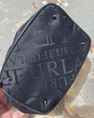 Borsa Furla in tessuto nera