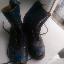 anfibi blu old style punk vintage 