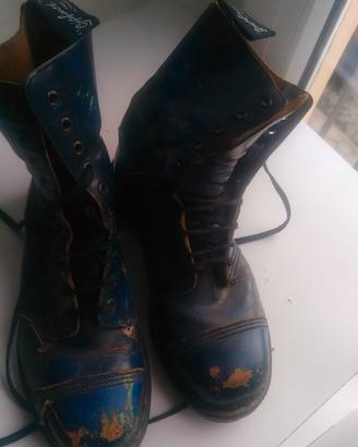 anfibi blu old style punk vintage 