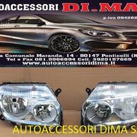 Faro dacia duster dal 2010 cromato dx sx nuovi