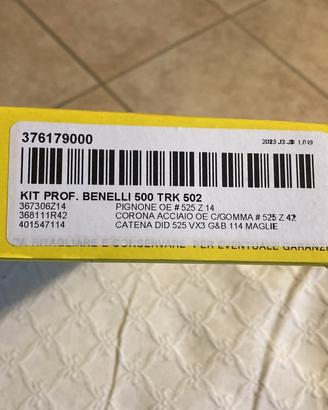 Kit trasmissione benelli TRK 502 NUOVO!
