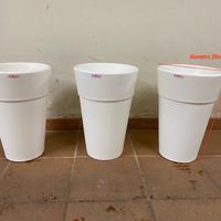 Vaso per esterno bianco piccolo h 43cm