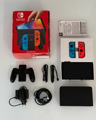 Console Nintendo Switch Oled Completa con Scatola