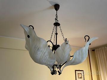 Lampadario 3 luci BELLART mod ORIONE a mano