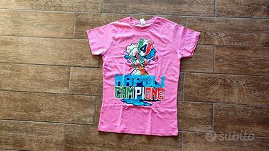 T-shirt celebrativa Napoli Campione 2025 Donna