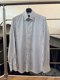 Camicia Bianca Righe Blu