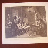 Stampa in bianco nero - il maestro di pittura che