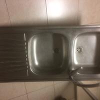Lavello inox due vasche dx cucina