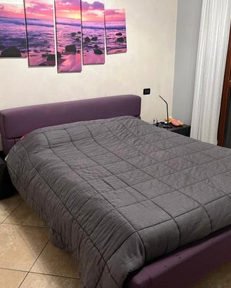 letto matrimoniale  con materasso 