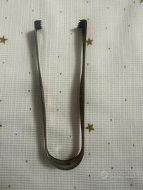 Forchetta + pinza in argento 800