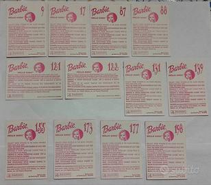 Barbie 12 sticker card Hello Barbie vintage 2001