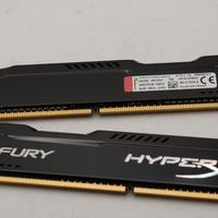 RAM 8GB (2x4GB) Kingston HyperX Fury DDR3 1600MHz