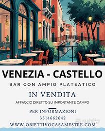 Bar con ampio plateatico su famoso campo