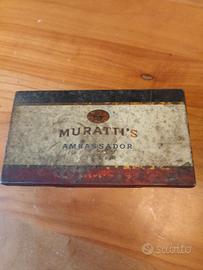 Rara Scatola Latta Filter 50 sigarette Muratti's 